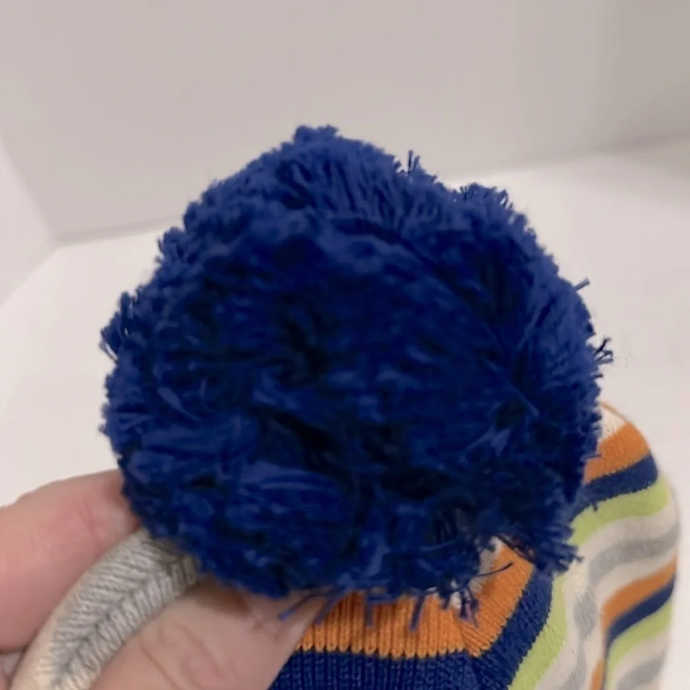 AKOO striped Pom Pom BEANIE FOR MEN NWOT